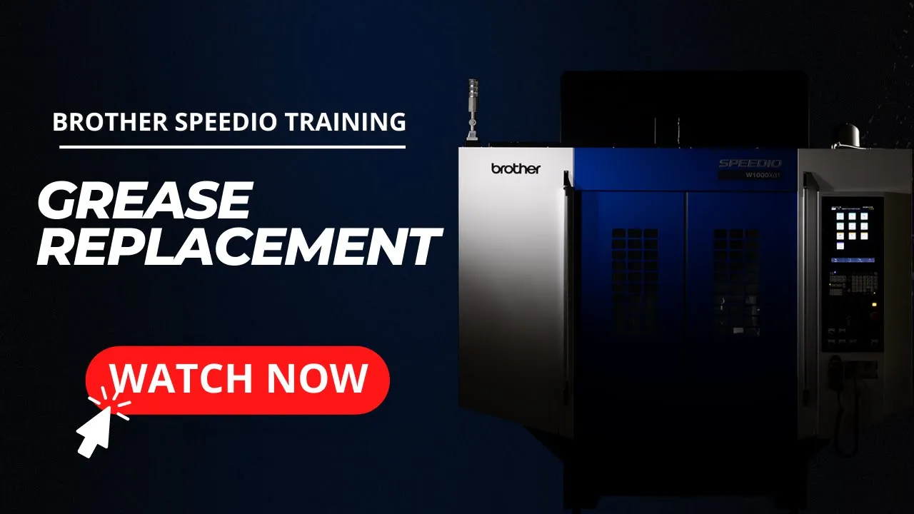  Brother Machine Tool Training Grease Replacement 