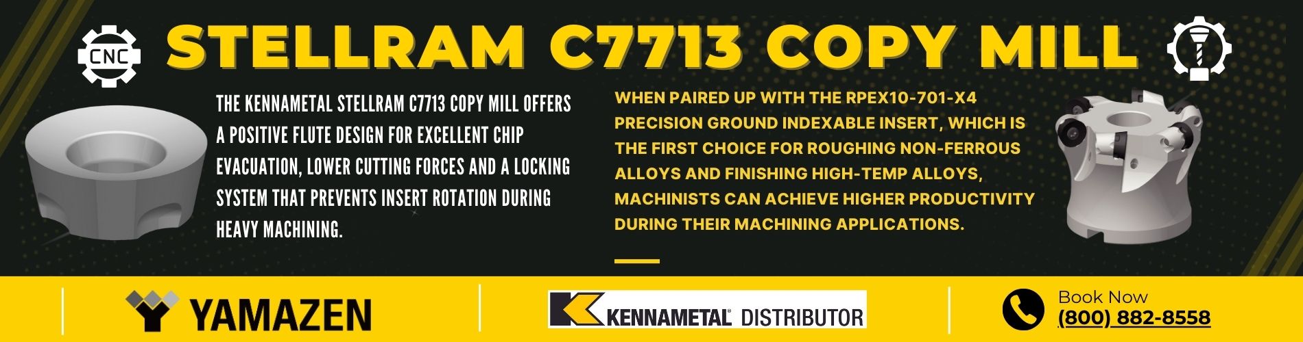 KENNAMETAL HARVI II TE 3/8 End Mill