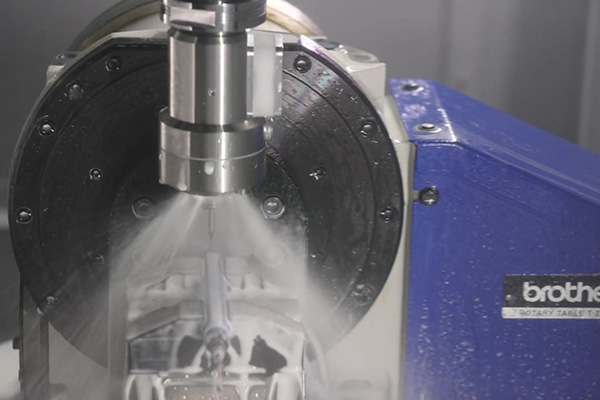Brother SPEEDIO R650 CNC machining demonstration at IMTS with rotary positioning technology