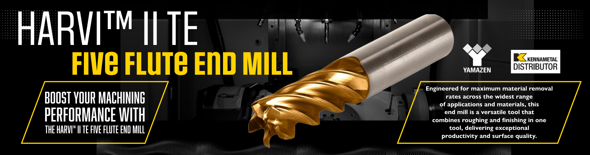 KENNAMETAL HARVI II TE 3/8 End Mill