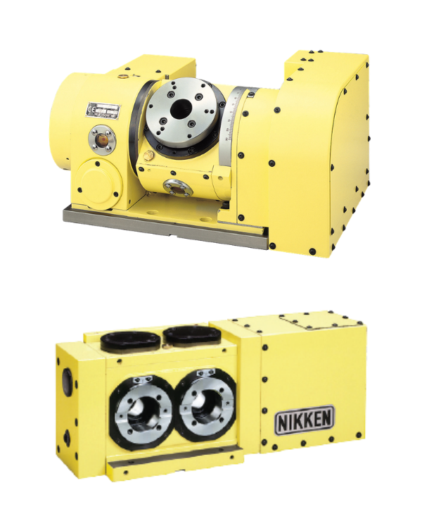 Lyndex-Nikken 5AX130 and CNC100-2W rotary tables
