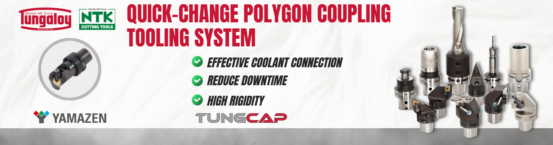 Tungaloy TungCap Quick-change Polygon Coupling Tooling System