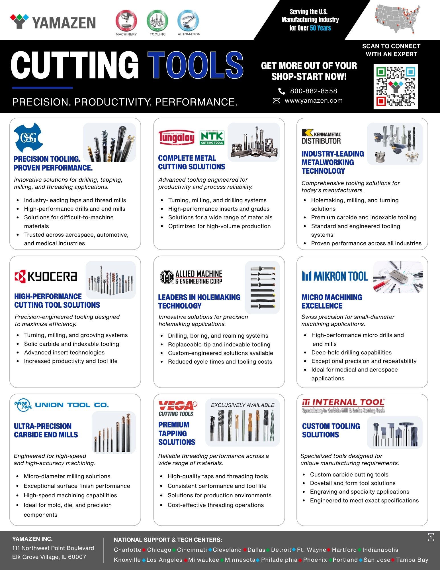 Yamazen Cutting Tools line card